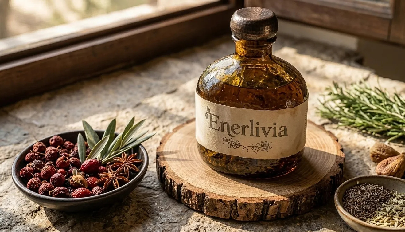 Enerlivia natural supplement bottle